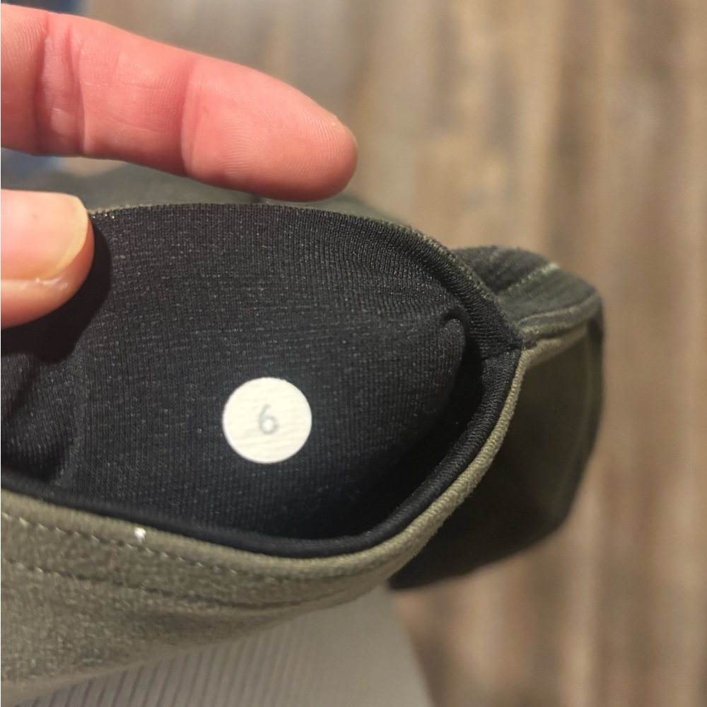 Lululemon Wunder Under Pant III Cyber Stripe Gator Green Black - Picture 2 of 3